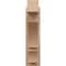Ekena Millwork 5 1/2-in W x 14-in D x 22-in H Balboa Block Rough Cedar Woodgrain TimberThane Outlooker, Primed Tan OUTUR055X14X22BOA44RCPR - alternate 3
